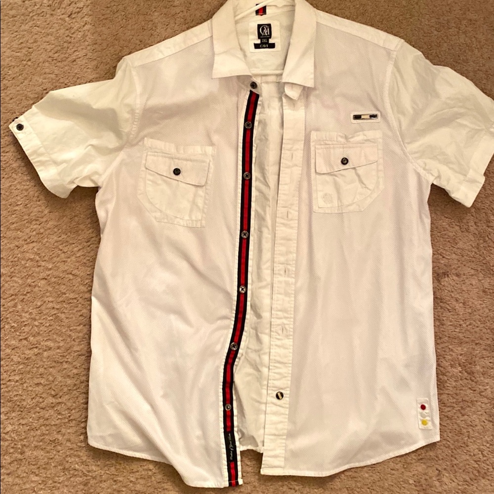 Men’s designer shirt. Button up.